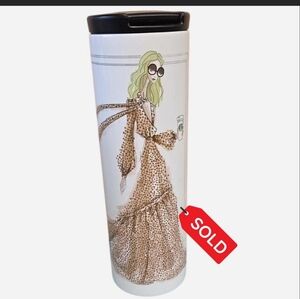 SOLD......Starbucks Stainless steel Tumbler  16oz. RACHEL ZOE Exclusive Limited